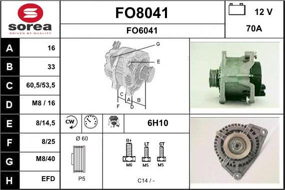 SNRA FO8041 - Alternatore autozon.pro