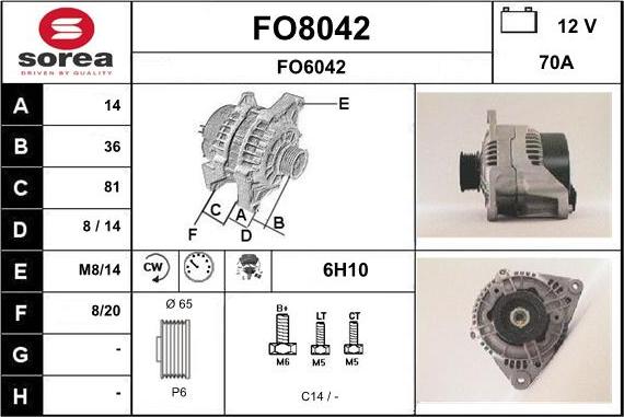 SNRA FO8042 - Alternatore autozon.pro