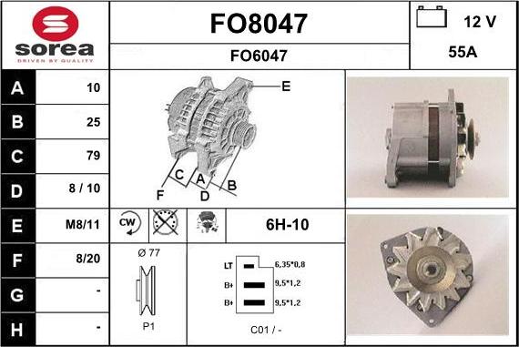 SNRA FO8047 - Alternatore autozon.pro