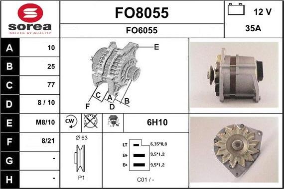 SNRA FO8055 - Alternatore autozon.pro