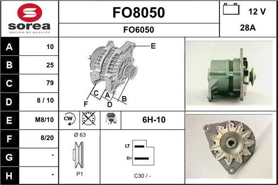 SNRA FO8050 - Alternatore autozon.pro