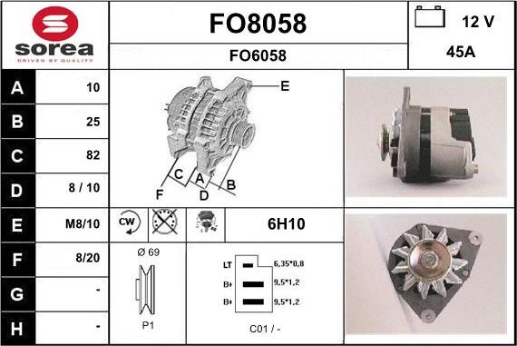 SNRA FO8058 - Alternatore autozon.pro