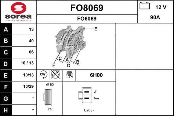 SNRA FO8069 - Alternatore autozon.pro