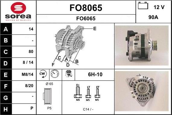 SNRA FO8065 - Alternatore autozon.pro