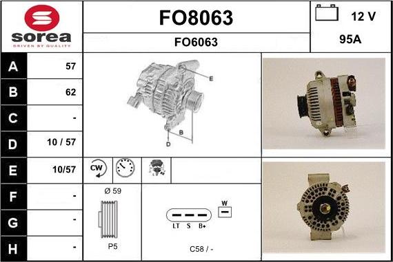 SNRA FO8063 - Alternatore autozon.pro