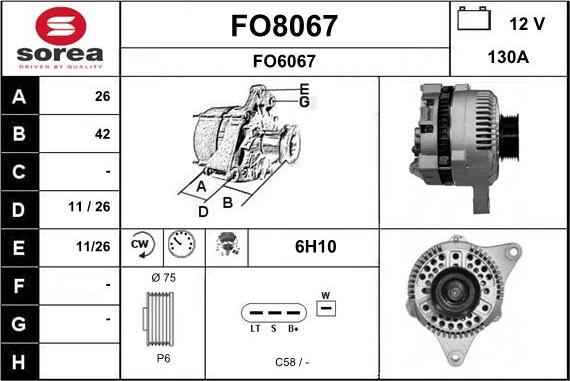 SNRA FO8067 - Alternatore autozon.pro