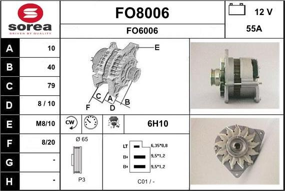 SNRA FO8006 - Alternatore autozon.pro