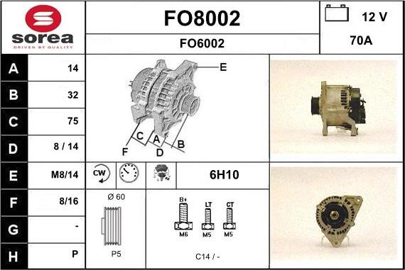 SNRA FO8002 - Alternatore autozon.pro