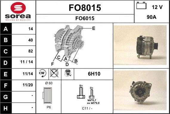 SNRA FO8015 - Alternatore autozon.pro