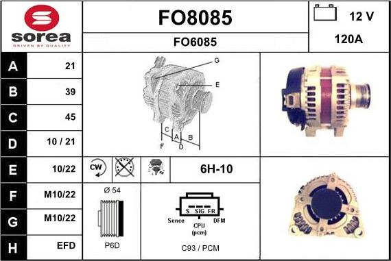 SNRA FO8085 - Alternatore autozon.pro