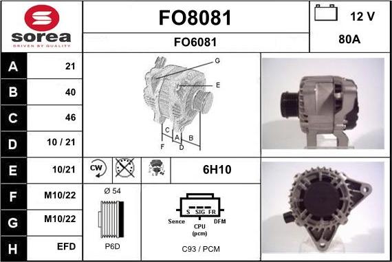 SNRA FO8081 - Alternatore autozon.pro