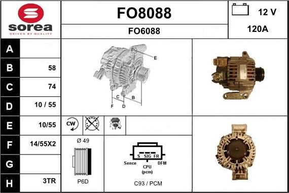 SNRA FO8088 - Alternatore autozon.pro