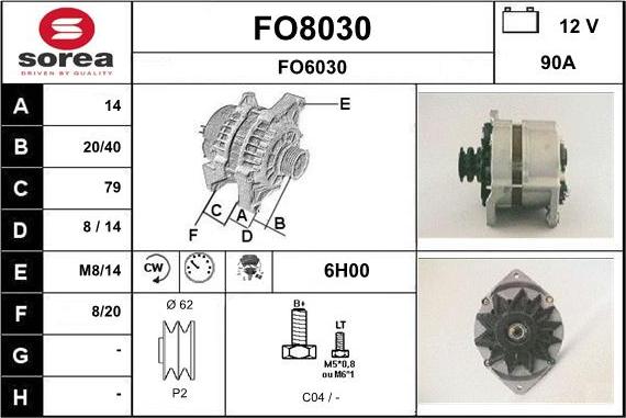 SNRA FO8030 - Alternatore autozon.pro