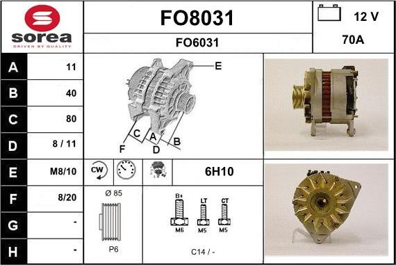 SNRA FO8031 - Alternatore autozon.pro