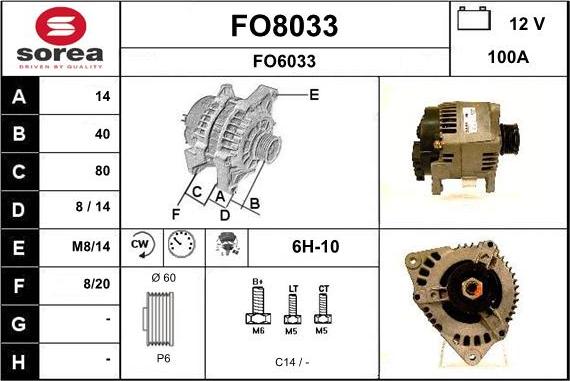 SNRA FO8033 - Alternatore autozon.pro