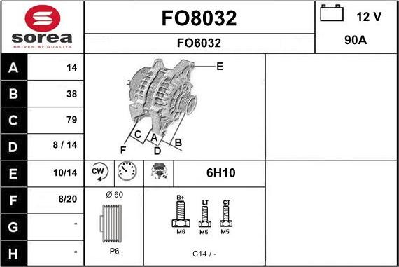 SNRA FO8032 - Alternatore autozon.pro