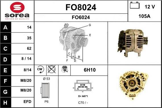 SNRA FO8024 - Alternatore autozon.pro