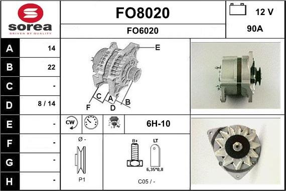 SNRA FO8020 - Alternatore autozon.pro