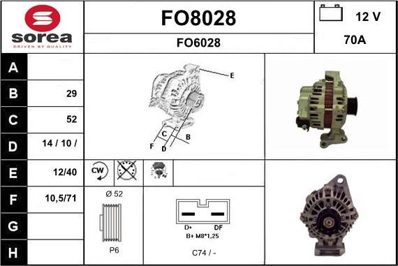 SNRA FO8028 - Alternatore autozon.pro