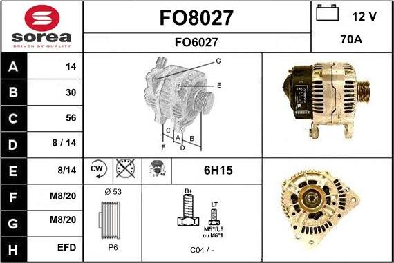 SNRA FO8027 - Alternatore autozon.pro