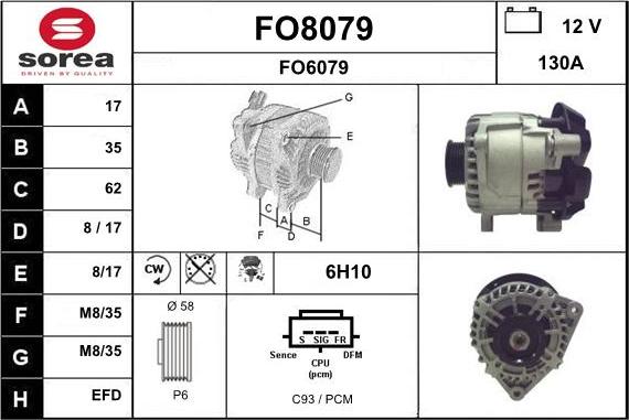 SNRA FO8079 - Alternatore autozon.pro