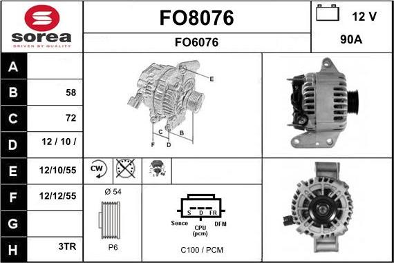 SNRA FO8076 - Alternatore autozon.pro