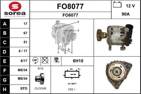 SNRA FO8077 - Alternatore autozon.pro