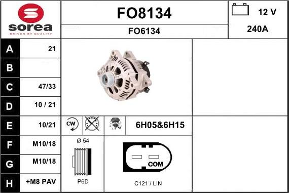 SNRA FO8134 - Alternatore autozon.pro