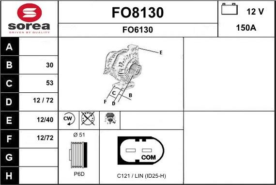 SNRA FO8130 - Alternatore autozon.pro