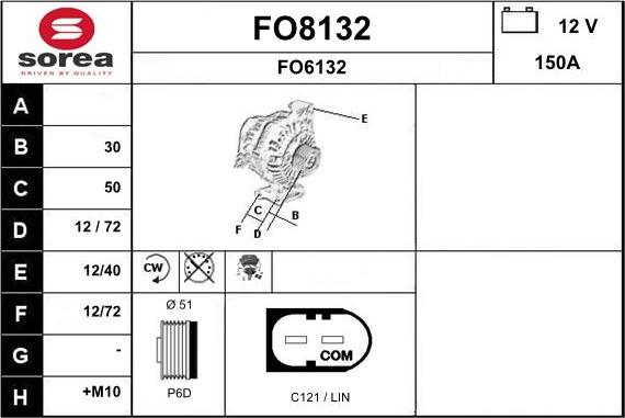 SNRA FO8132 - Alternatore autozon.pro