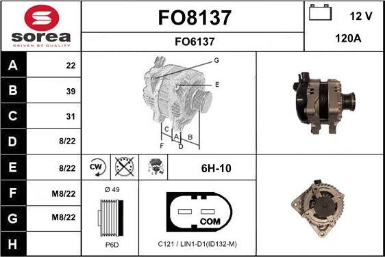 SNRA FO8137 - Alternatore autozon.pro