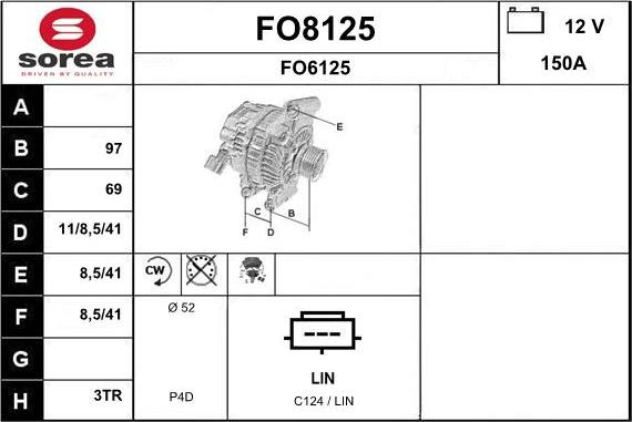 SNRA FO8125 - Alternatore autozon.pro