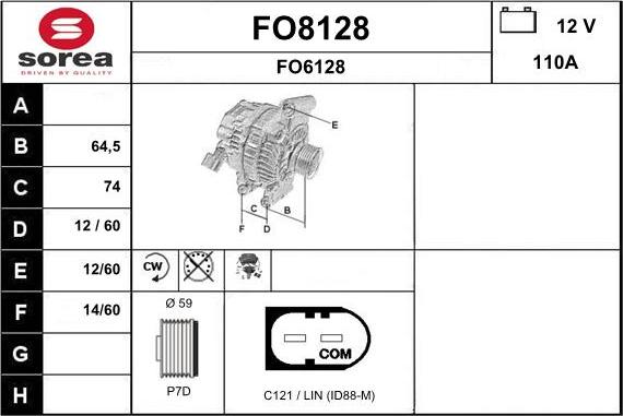 SNRA FO8128 - Alternatore autozon.pro