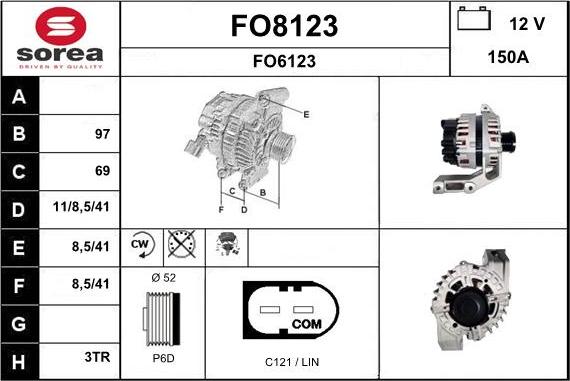 SNRA FO8123 - Alternatore autozon.pro