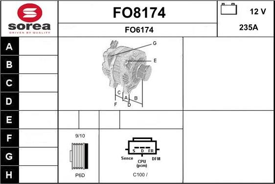 SNRA FO8174 - Alternatore autozon.pro