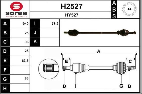 SNRA H2527 - Albero motore / Semiasse autozon.pro