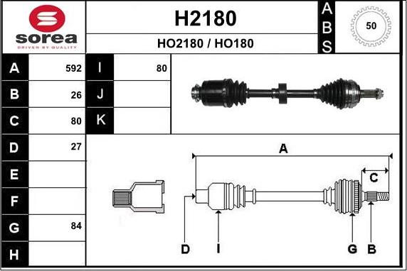 SNRA H2180 - Albero motore / Semiasse autozon.pro