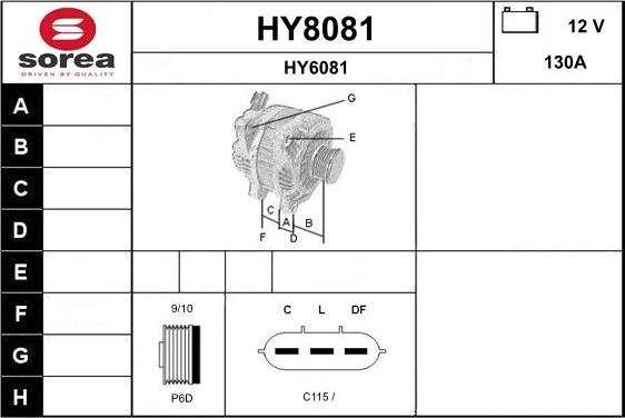 SNRA HY8081 - Alternatore autozon.pro