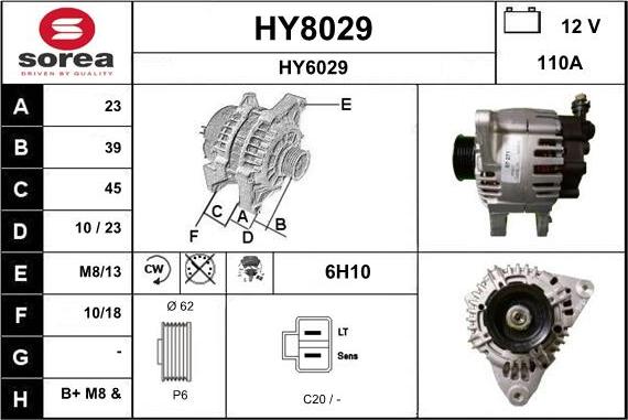 SNRA HY8029 - Alternatore autozon.pro