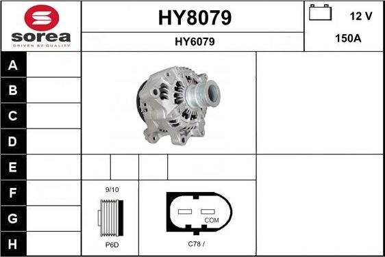 SNRA HY8079 - Alternatore autozon.pro