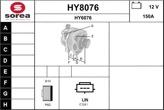 SNRA HY8076 - Alternatore autozon.pro