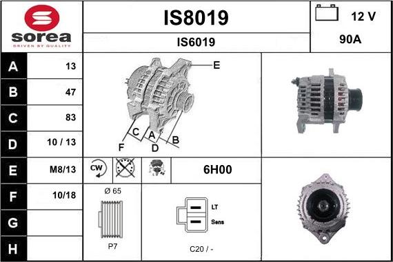 SNRA IS8019 - Alternatore autozon.pro