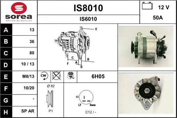 SNRA IS8010 - Alternatore autozon.pro