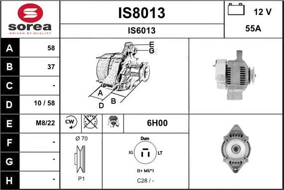 SNRA IS8013 - Alternatore autozon.pro