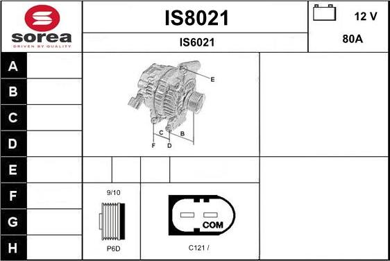 SNRA IS8021 - Alternatore autozon.pro