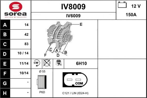 SNRA IV8009 - Alternatore autozon.pro