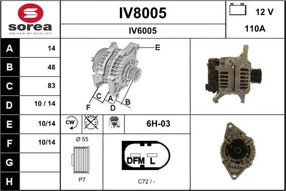 SNRA IV8005 - Alternatore autozon.pro