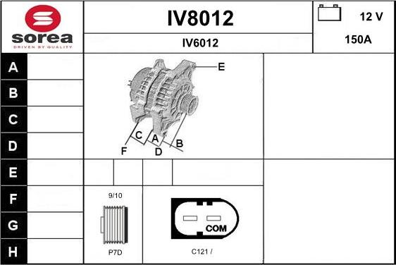 SNRA IV8012 - Alternatore autozon.pro