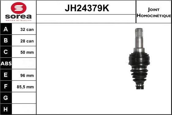 SNRA JH24379K - Kit giunti, Semiasse autozon.pro