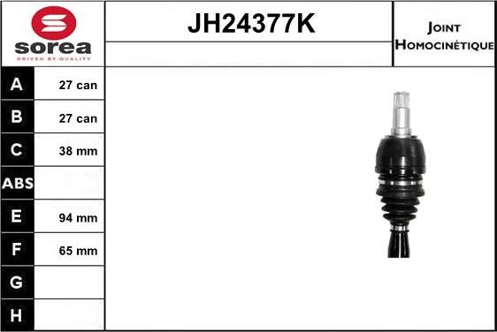 SNRA JH24377K - Kit giunti, Semiasse autozon.pro